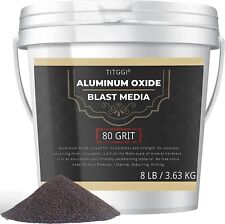 80 Grit Medium Aluminum Oxide Blast Media-8 Lb Long Lasting Sand Blasting Media