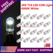 20x T10 194 168 W5w 2825 Cob Led White License Plate Interior Light Bulbs 6000k
