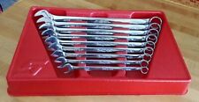 Snap On Tools 9 Pc Sae Standard Length 12 Pt Combination Wrench Set Oex709b