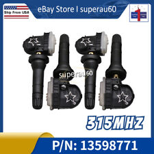 4x New Tpms Tire Pressure Monitoring Sensor 13598771 For Gm Gm Chevy Gmc Buick
