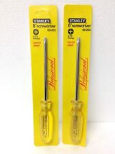 Lot Of 2 New Stanley 6 Screwdriver 3 Pt. Phillips Boron Steel Free Ship Qty
