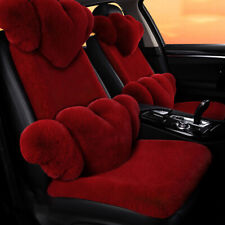 Universal Fluffy Faux Fur Single Seat Plush Car Cushion Wool Cover Or Pillow Diy