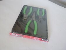 New In Plastic Snap-on 3 Pc. Green Pl307acfg Plier Set.