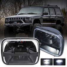 Brightest 5x7 Led Headlights For Jeep 1986-95 Wrangler Yj 1984-2001 Cherokee Xj