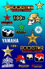 Yamaha Rockstar Motorcross 100 Multi Color Sticker Pack Cool Decal Vinyl