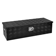 39x13x10 Black Aluminum Tool Box Truck Bed Pickup Trailer Storage Lockkeys