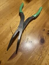 New Snap On 411cf Long Neck 35 Green Needle Nose Pliers - Free Shipping