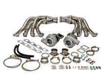 For Chevy Twin Turbo Kit Bbc 7.4l 366 396 402 427 454 Headers Square Port