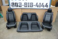2015-2017 Ford Mustang Gt Black Leather Seat Set Power Convertible Oem
