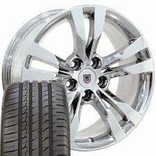 18 Inch Chrome 4717 Rims Tires Fit Cadillac Cts Style 5x120 Wheels