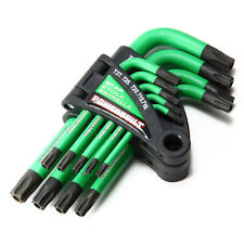 Powerbuilt 9 Piece Short Arm Tamper-proof Torx Key Wrench Set - 941071