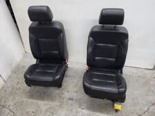 15-20 Suburban Tahoe Yukon Pair Front Seats Black Leather Heated Cooled Memory