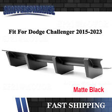 For Dodge Challenger Srt 2015-2023 Matte Black Rear Bumper Diffuser Shark Fins