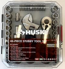 Husky 14 In 38 In Stubby Ratchet And Socket Set 46 Pieces Model 532 135