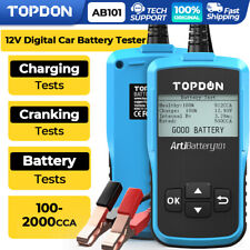 Auto Car Battery Tester Topdon Ab101 12v Charging Cranking Tester Analyzer