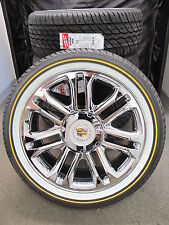 22 New Platinum Escalade Factory Chrome Wheels 285-45-22 Vogue Tires 5358