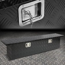62.5x12x13.25 Black Aluminum Pickup Truck Bed Tool Box Trailer Storagelock
