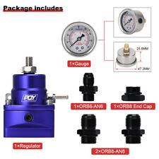 Adjustable High Pressure An8 An6 Fuel Pressure Regulator Kit With 160psi Gauge