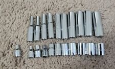 Proto 20 Pc 14 Dr 6pt Metric Deep And Standard Socket Set Made In Usa