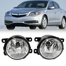 Fit 2013 2014 2015 Acura Ilx Bumper Clear Lens Fog Lights Lamp Pair Replacement