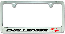 Dodge Challenger Rt Chrome Plated Metal License Plate Frame Holder