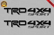 Trd 4x4 Sport Decal Set Fits 2016 - 2020 Tacoma Tundra Toyota Sticker Blackgray