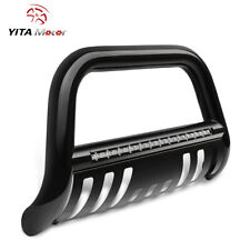 Bull Bar Front Bumper Grille Guard For 2016-2023 Toyota Tacoma W Led Light Bar