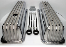 Finned Aluminum Valve Covers For Small Block Chevy 350 Vortec Tbi Tall