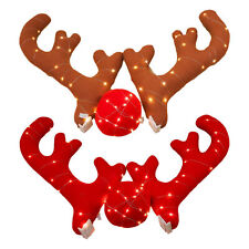 Car Reindeer Antlers Nose Decoration Christmas Antlers Car Kit