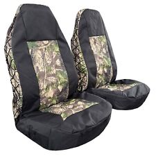 For Chevy Colorado Car Truck Front Seat Covers Black Camo Waterproof Canvas