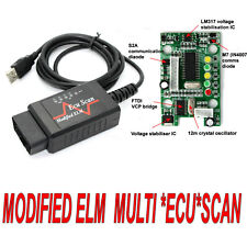 Modified Elm Fits Fiat Alfa Diagnostic Cable For Use With Multiecuscan