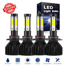 10000k 4sides Led Headlight High Low Beam Bulbs Kit 4x For Chevy S10 1994-2004