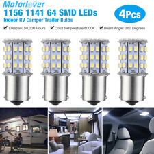 4x Super Bright 1156 1141 64-smd Led Interior Rv Camper Trailer Light Bulb White