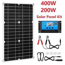 400w 200w 12v Solar Panel Controller Kit Trickle Charger Battery Maintainer Car