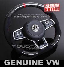 Carbon Suede Alcantara Steering Wheel Red Line For Vw Golf Mk7 Gti Polo Jetta