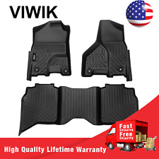 For 2009-2018 Dodge Ram 1500 Crew Cab All Weather Floor Mats Full Set Liners New