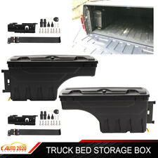 Fit For 07-20 Toyota Tundra Rear Left Right Side Truck Bed Storage Box Toolbox