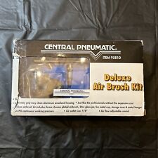 Central Pneumatic Deluxe Air Brush Kit W Case 60 Psi See Photos And Description