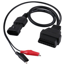 3 Pin To 16 Pin Obd2 Adapter Connector Diagnostic Cable Fit For Fiat Alfa Lancia
