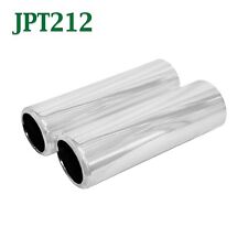 Jpt212 Pair 2.5 Chrome Pencil Exhaust Tips 2 12 Inlet 2 34 Outlet 9 Long