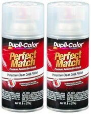 2pk Duplicolor Bcl0125 Perfect Match Clear Top Coat 8 Oz. Aerosol Spray Paint
