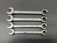 Cornwell Tools 4pc Open End Flare Line Combination Wrench Set - Read Desc - Usa