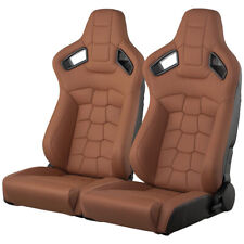 2x Reclinable Bucket Seats Front-back Universal Adjustment Seat For Jeep Ford