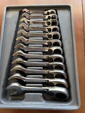 Blue Point 12 Piece Short Reversible Ratcheting Wrench Set Boerms712