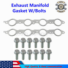 Ls Mls Exhaust Manifold Header Gasket Pair Wbolts For Ls1 4.8 5.3 5.7 6.0 6.2l
