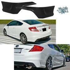 Fits 2012 2013 Civic Coupe Si Only Hfp Style Rear Bumper Lip Splitter Aprons Pu