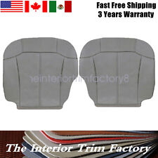Driver Passenger Seat Cover Gray For 2000 2001 2002 Chevy Tahoe Suburban