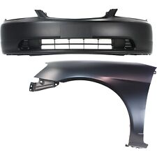 Bumper Cover Kit For 2001-2003 Honda Civic Front Left 2 Pieces