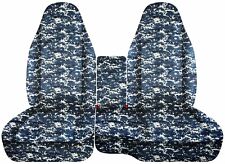 Front Set 60-40 Seat And Console Covers Fits Chevy S10 Truck 94-04 Camouflage