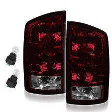 Pair Red Smoked Tail Lights Lamps For 2002-2006 Dodge Ram 1500 03-06 2500 3500